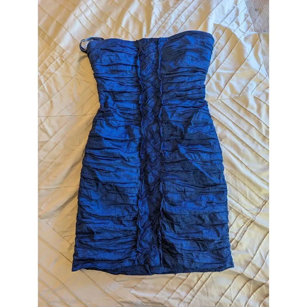 bcbgmaxazria Mariko pleated strapless dress NEW sz 10